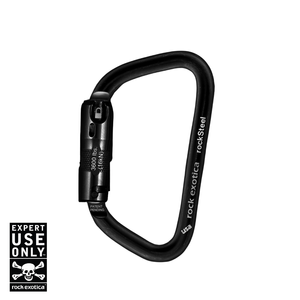 Rock Exotica RockSteel Auto-Lock Carabiner — Vertical Art Dance